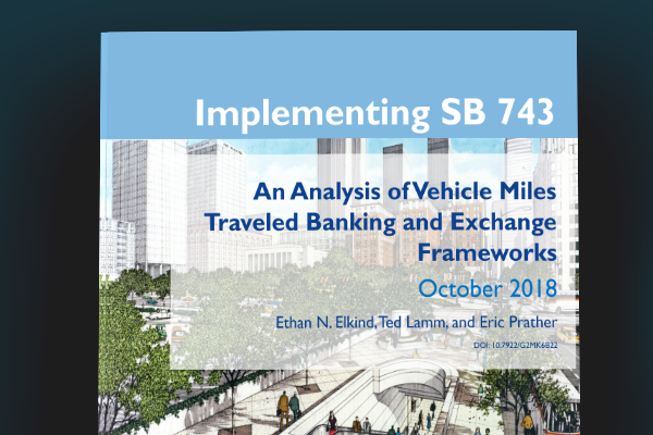 Implementing SB 743 Berkeley Law