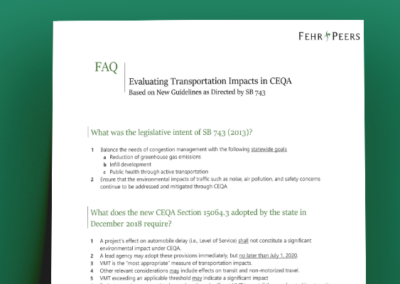 SB743 and VMT FAQs