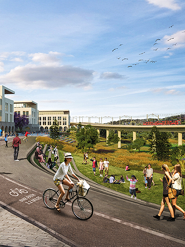 Concrete Jungle - post - apr2025 Rendering of reimagined SDSU Mission Valley site