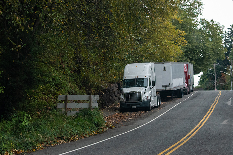 Example of Unofficial Truck Parking