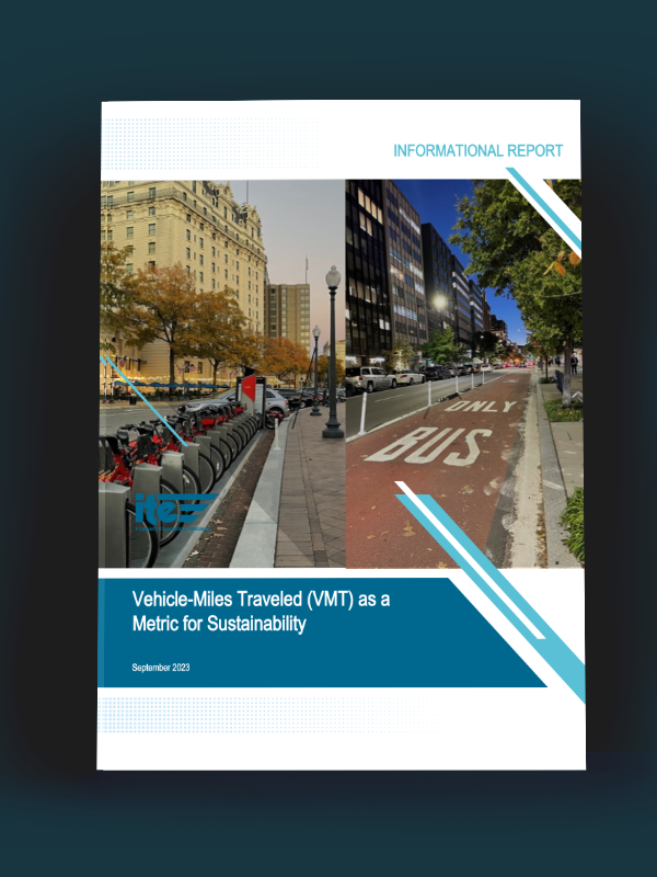 Image showing the Vehicle Miles Traveled (VMT) as a Metric for Sustainability document