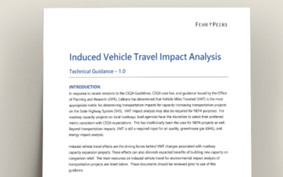 FP Induced Vehicle Travel Analysis Technical Guidance