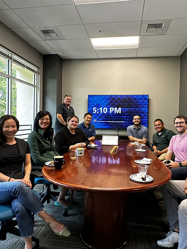 Group photo in conference room