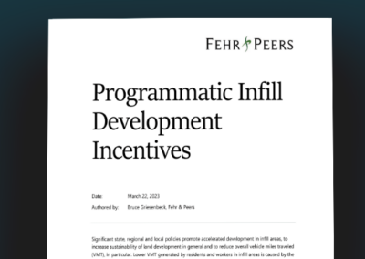 Programmatic Infill Development Incentives