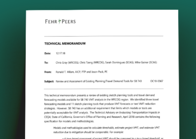 Tools Assessment Technical Memorandum