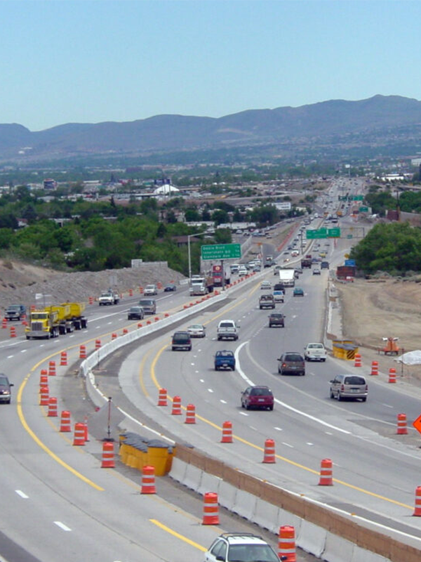 Header Image - Leveraging Grant Funds to Reach Vision Zero - Post - June2022 A highway with construction cones