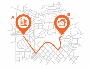 Home-based work VMT per employee