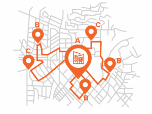 Work tour VMT per employee