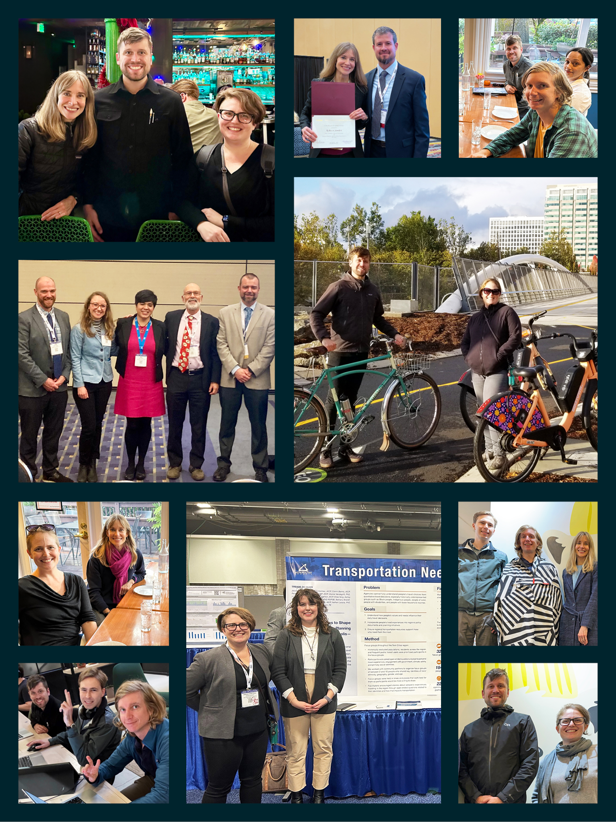 Collage of photos from Safe Streets Research + Consulting staff