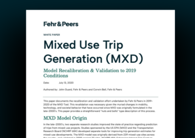 Recalibrating Our MXD Tool for Mixed-Use Trip Generation