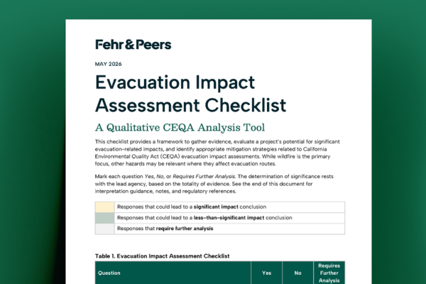 Evacuation Impact Assessment Checklist