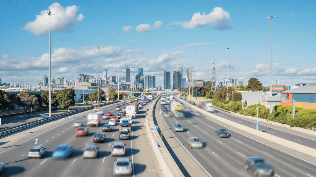 Timelapse of Traffic A timelapse of traffic on a busy roadway.