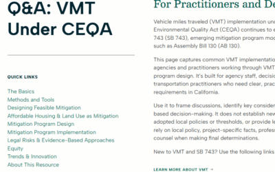 Navigating VMT Under CEQA
