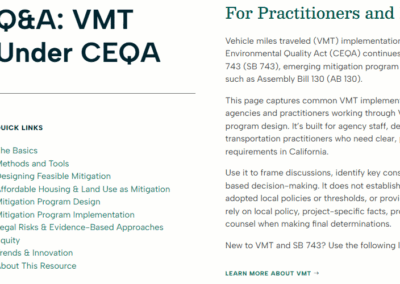 Navigating VMT Under CEQA