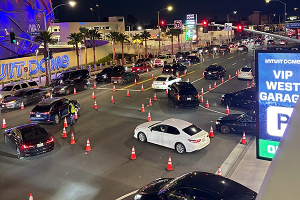 post event from bridge with traffic control